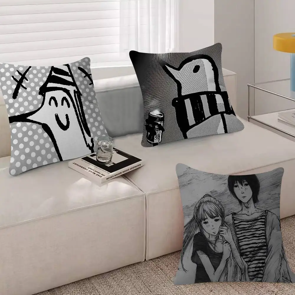 Comics G-Goodnight Punpun Pillow Case Fashion Square Pillowcase Bedroom Sofa Room Ins Decoration Leisure