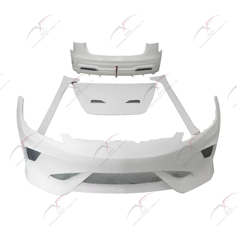 For 2024-2026 Tesla Model 3 Modding Hack Upgrade Body Kit Front/Rear Bumper & Side Skirt & Hood