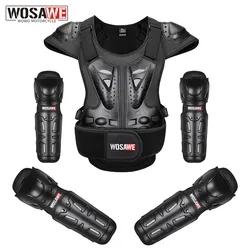 WOSAWE Motorcycle Vest Racing Chest Vest Cycling Motocross Off-Road Ski Snowboarding Jackets Adult Knee Elbow Pads