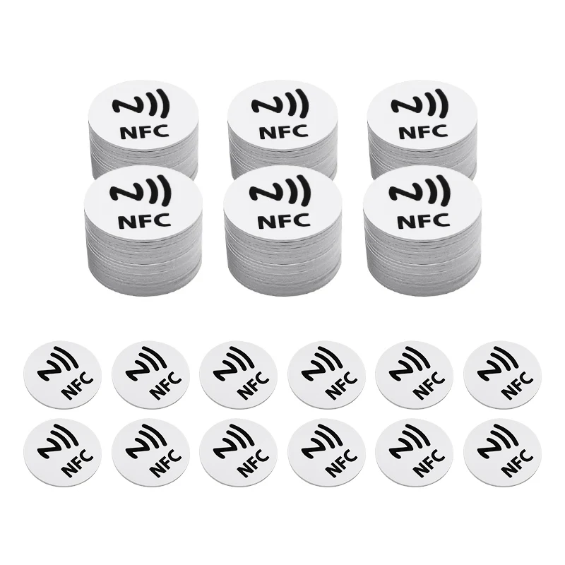 Programmable NFC Tag NTAG215 13.56MHz Universal Smart Devices NFC Chip Sticker 504 Bytes Personal Automation TagMo PVC Coin Tags