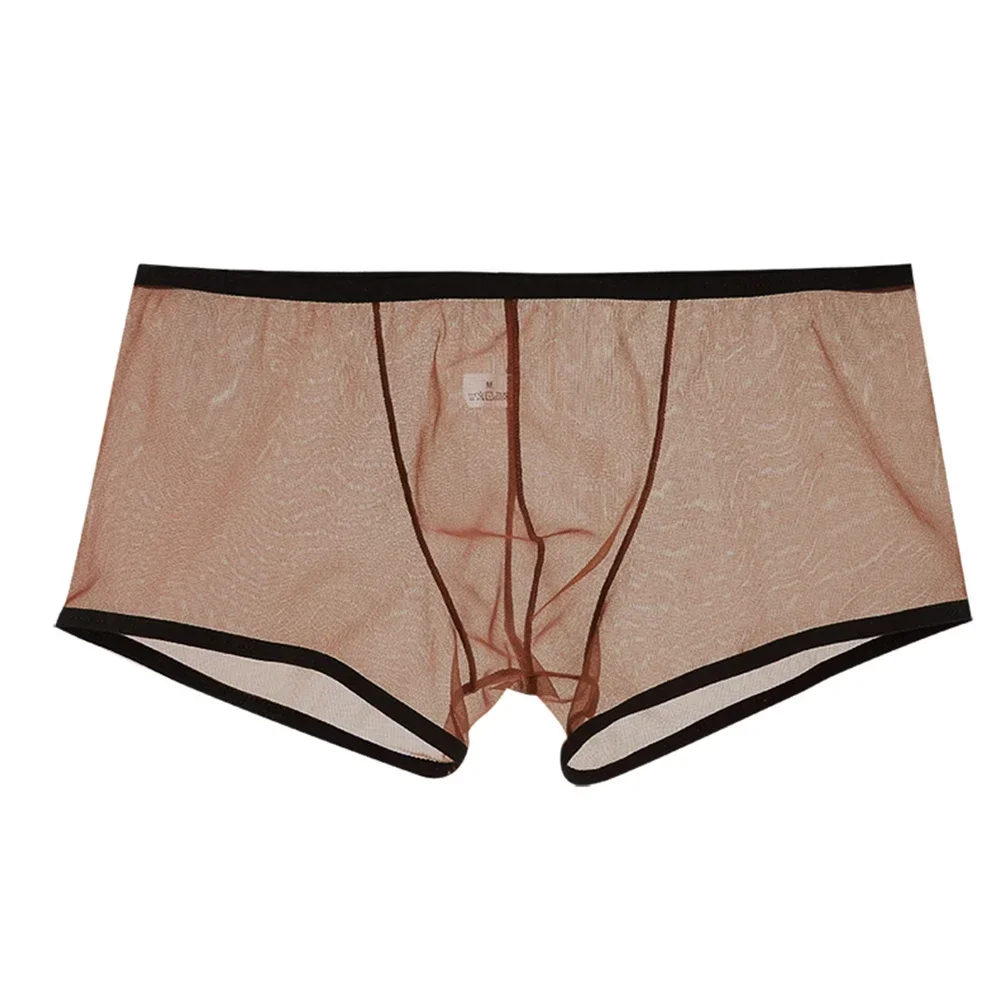 

Underwears Briefs, Undies Men Underwear See Through Mesh Men’s Boxer Briefs Low Rise Shorts Underwear in Assorted Colors