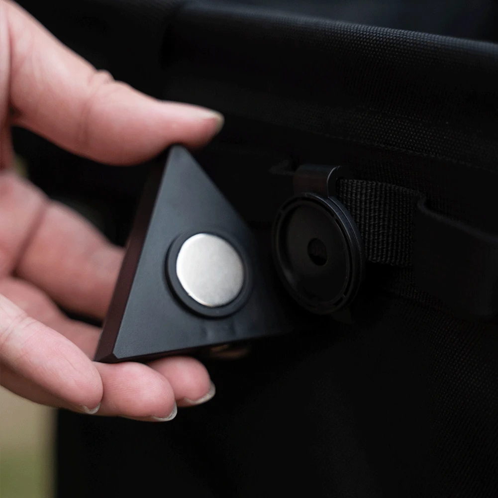 LED Night Riding Warning Light with 4 Lighting Modes Camping Backpack Light Adjustable Brightness Waterproof for Hiking Fishing