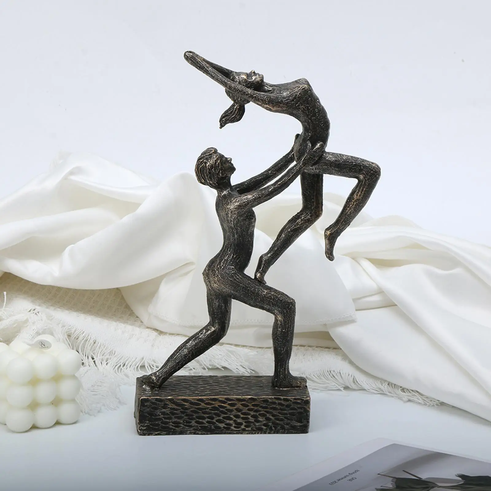 Minimalist Gymnastic Figurine Art Decor Resin Statue Room Decoration for Bedroom Office Display