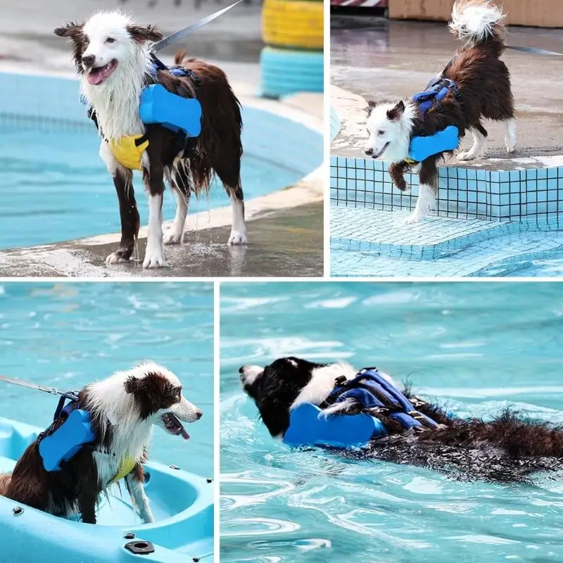 

Dog Swimsuit for Pool Beach Swimming & Boating Flotation Device Dog Swimsuit Vest Savers Safety Swimsuit 87HA