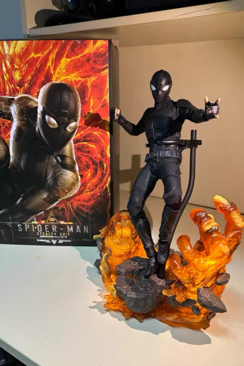 

Hottoys 1/6 Mms540 Mms541 Spider-Man: Far From Home Night Monkey Stealth Armor Version Variable Action Figure Model Toy Gift