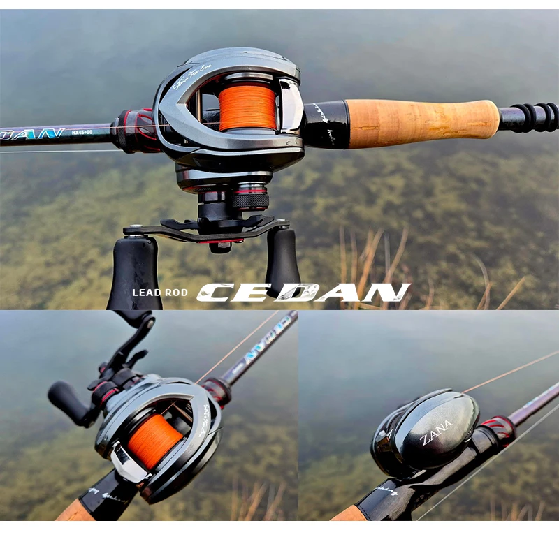 PURELURE ZANA 6KG Aluminiumlegierung-Rahmen Baitcasting-Rolle mit nur 3,5g Gewicht, 5,8g Spule, 7,6 Übersetzung, 4KG Bremskraft für Süß- und Salzwasser – Detail 29