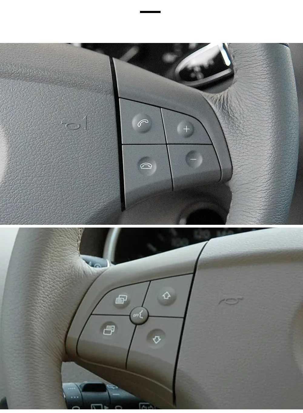 2Pcs Auto Multi-funktion Lenkrad Tasten Kit Für Mercedes Für Benz W164 GL ML Klasse 2006-2009 w251 R Klasse 2006-2009 W245 – Detail 7