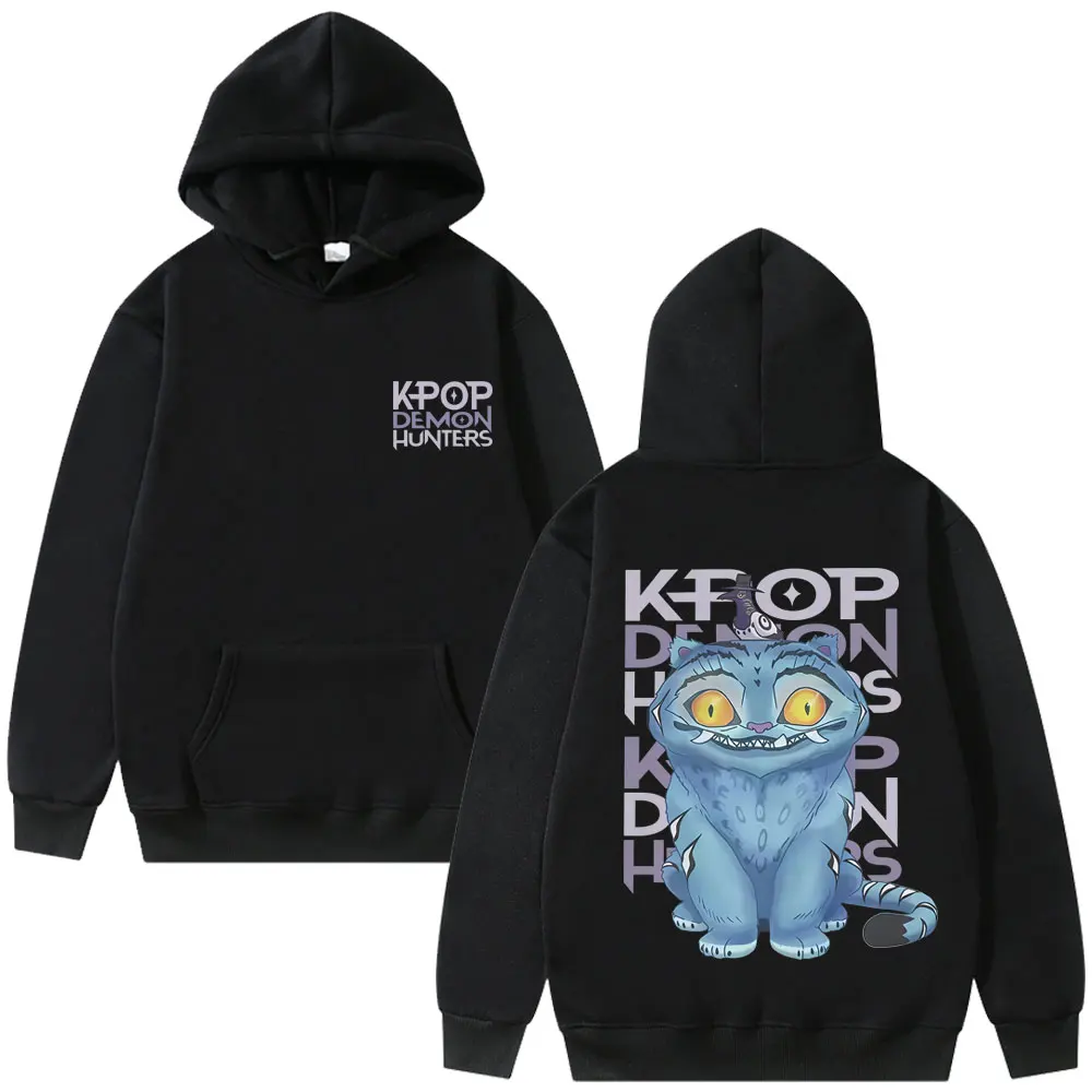 

Movie Kpop Demon Hunters Derpy Tiger Hoodie Men Women Clothing Cartoon Fashion Casual Hooded Sweatshirt Men's Oversized Pullover