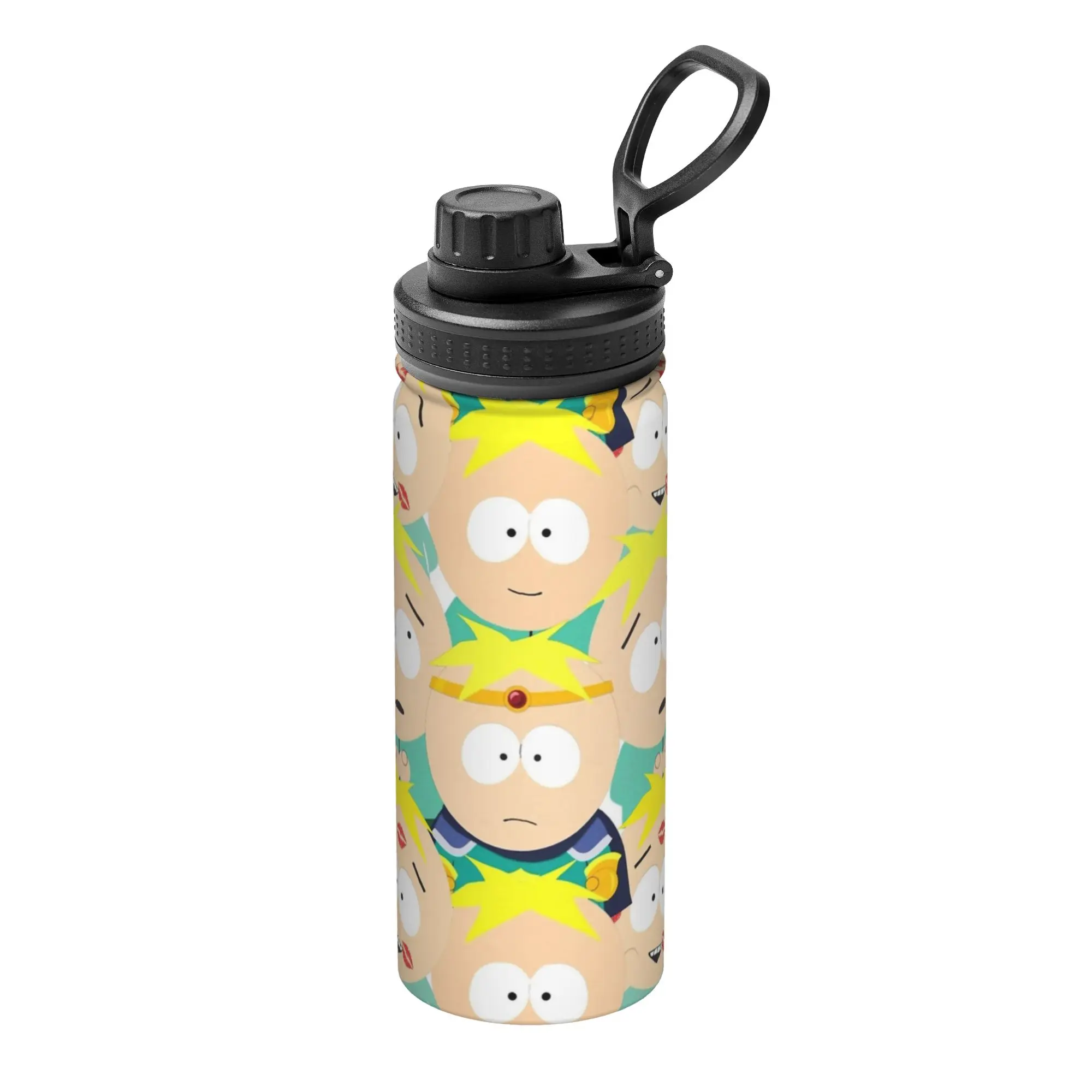 Souths Parks Butters Stotch Collage 18OZ Sports Insulated Kettle  Coffee Cups Stainless Steel School Mug Water Bottle