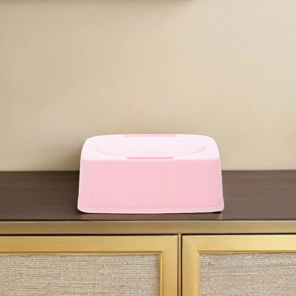 4Pcs Wet Tissue Storage Box Reusable Plastic Wipe Container Compact Design for Home Car Travel Care Makeup Removal Daily