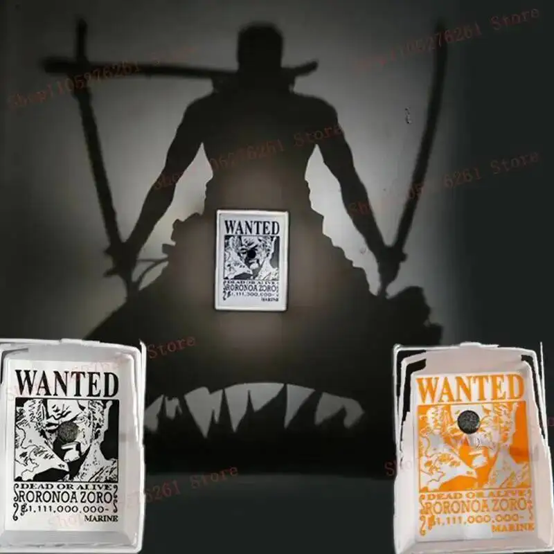 Nova Luminária de Parede Zoro, Figura de Brinquedo, Periféricos de Anime One Piece, Luz Noturna do Ladrão Fantasma Kaitou Kiddo, Modelo de Coleção para Crianças