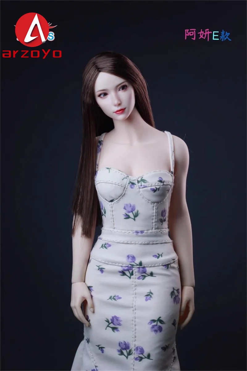 Z6TOYS ZC018 1/6 Scale Asian Beauty Ayan Movable Eyes Head Carving Model Fit 12'' Female Soldier Action Figure Body