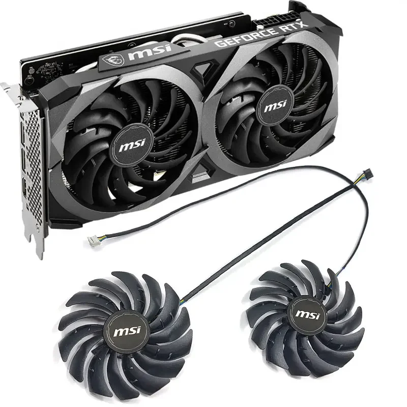 NEW 95MM PLD10010S12HH RTX 3070 VENTUS 2X GPU Fan，For MSI RTX 3060 3060TI 3070 VENTUS、RX 6600 6700 XT Card Graphics Cooling Fan
