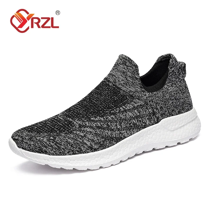 

YRZL Men Shoes Couple Sneakers Fashion Light Breathable Outdoor Comfortable Walking Shoes Men Non-slip Mesh Tennis Shoes Men