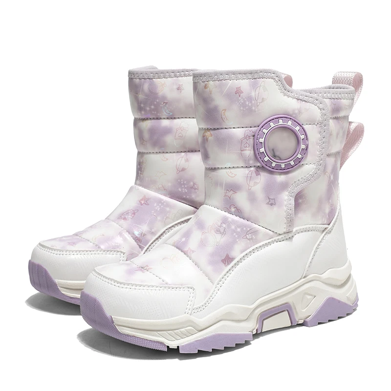 أحذية رياضية جديدة للأطفال مضادة للانزلاق للشتاء، أحذية جري مرنة خفيفة الوزن لحماية القدم في الهواء الطلق، أحذية ترفيهية للعب الثلج