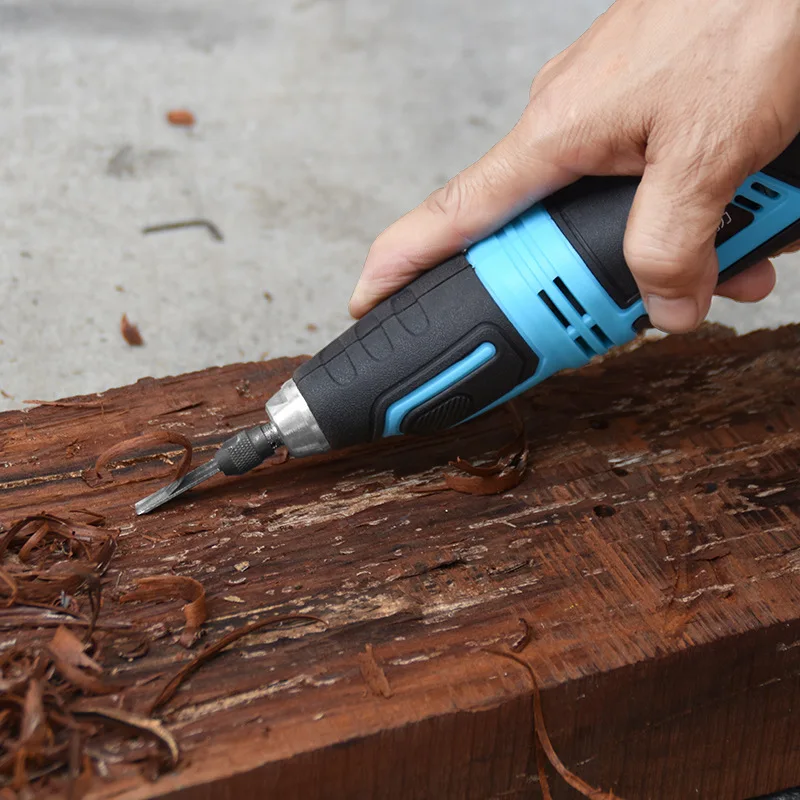 

Rotary Woodworking MachineTool 8V Battery Rechargeable Variable Speed 12 Pcs Accessories Cordless Mini Rotary Engraving Tools