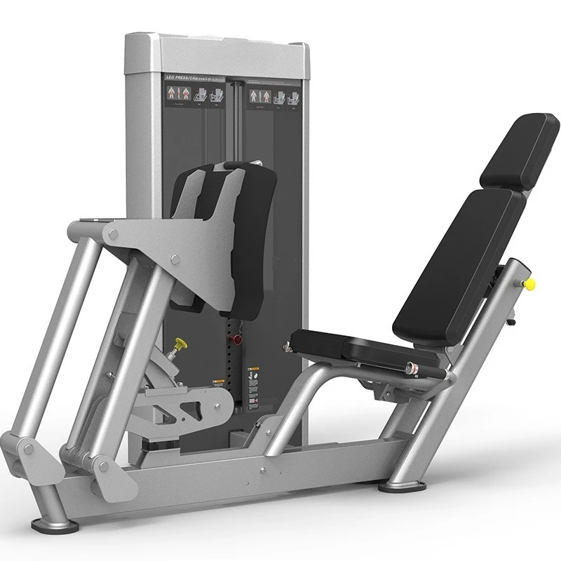 Seated leg and calf trainers, specialized strength sports fitness equipment