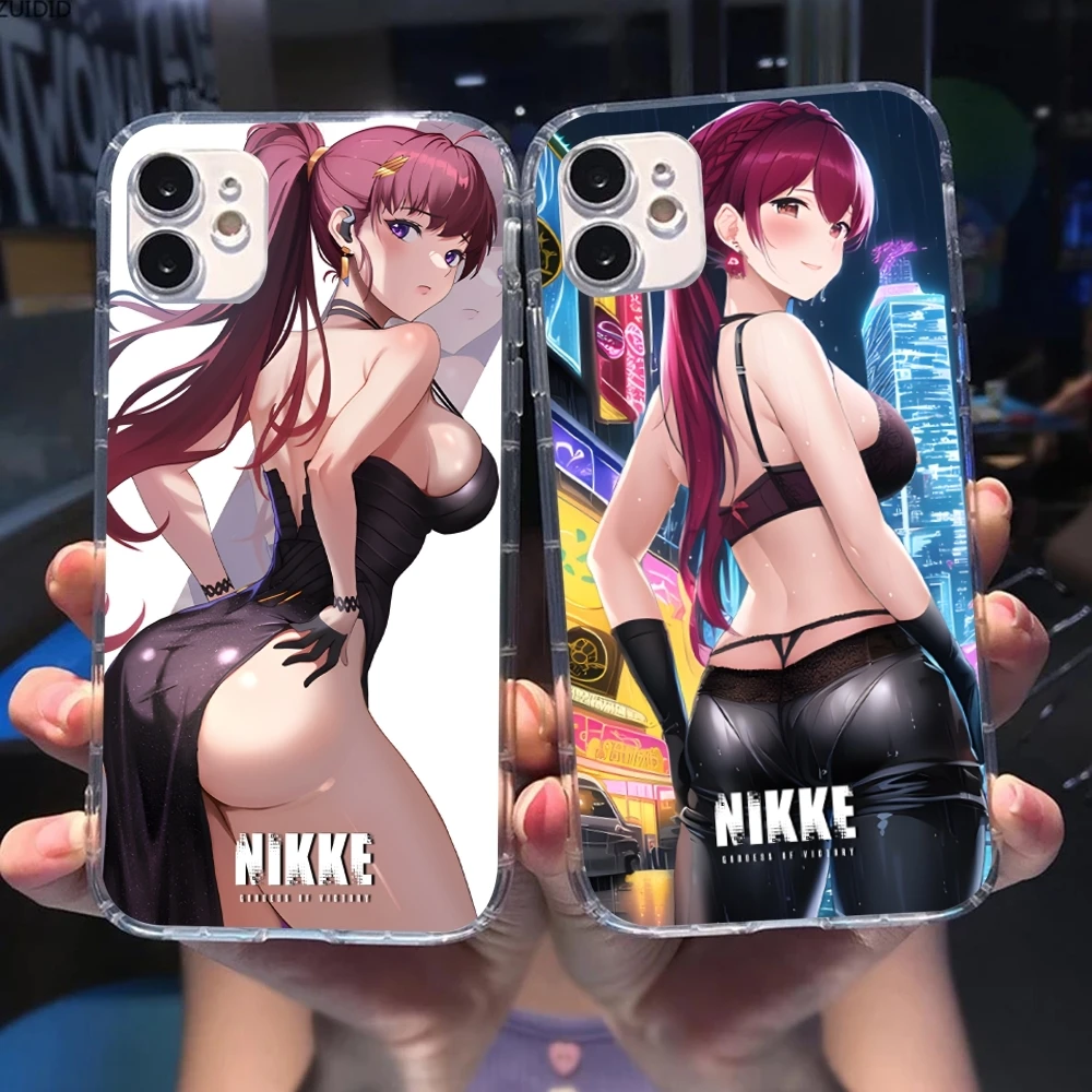 Goddess NIKKE Dolla Mobile Cell Phone Case for iPhone 16 15 14 13 12 11 X XR XS 8 Pro Max Plus Mini Clear Transparent Cover