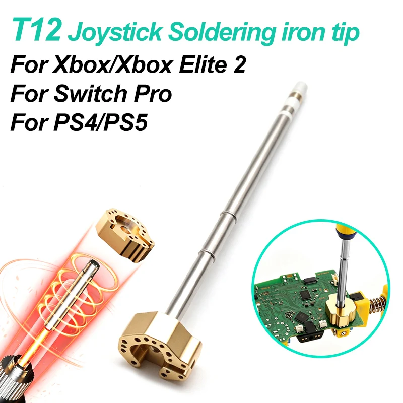 T12 3D Joystick Desoldering Iron Tip Repair Tool Fit for PS4 PS5, Xbox Series S/X, Xbox One S/X Elite, Switch Pro Controller