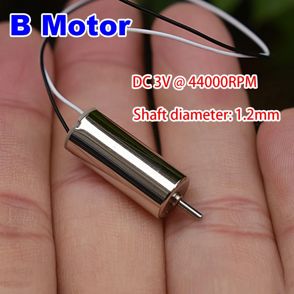 2PCS Mini 85mm*20mm 8520 Coreless Motor DC 3V 3.7V 44000RPM High Speed NdFeB Strong Magnetism High Power for Four Axis Drone