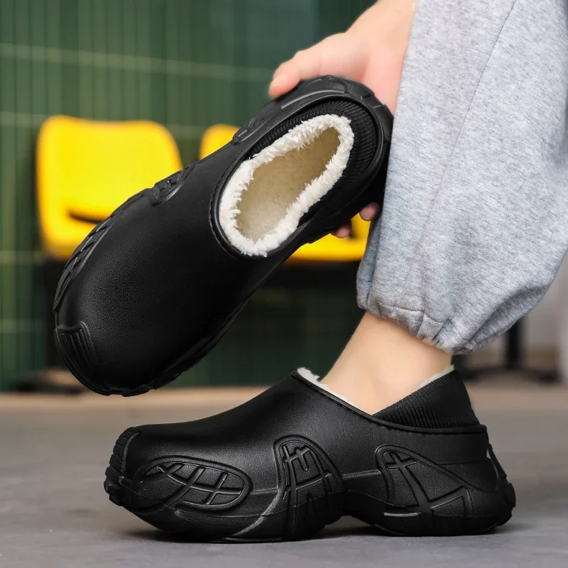 Couple Slippers EVA Slipper for Home Water Proof Easy To Clean Velvet Thickening Height-increasing Shoes YUYIN New Arrival Hot