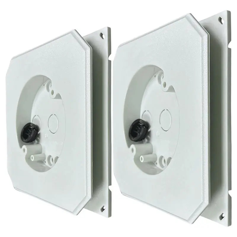 ABKY-For All Siding Types Compatible 2Pcs 8141F Siding Mounting Block Built-In Electrical Box,Non-Metallic Outdoor Fixture Mount