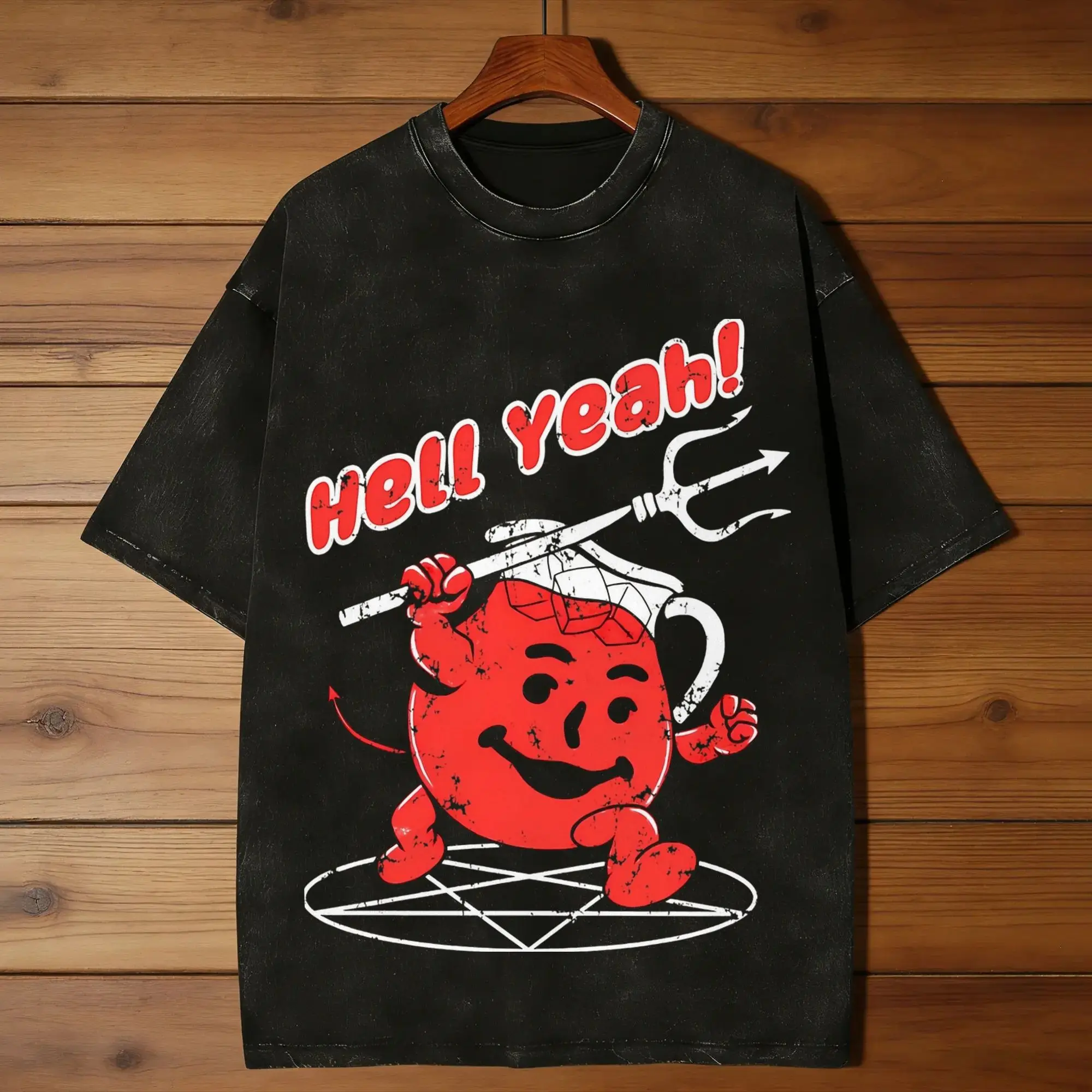 Men's Hell Yeah T-Shirts  Tops Summer Streetwear Short-Sleeve T-Shirt O Neck Fashion Casual Tee Shirt Hot