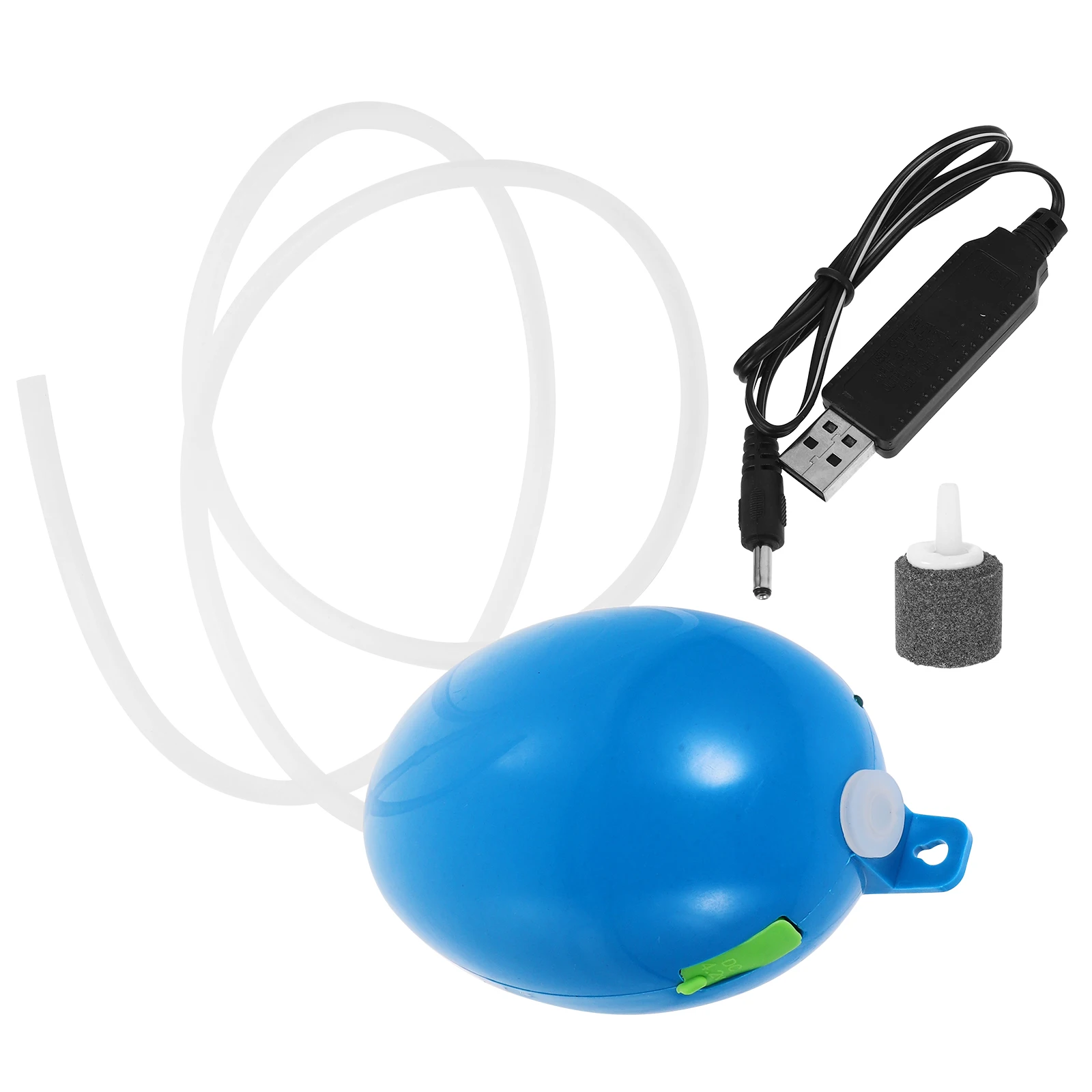 

Oxygen Pump for Aquarium Fish Tank Rechargeable Air Pump Mini Aerator Eco Plastic Durable Design Shockproof Pad Low Noise
