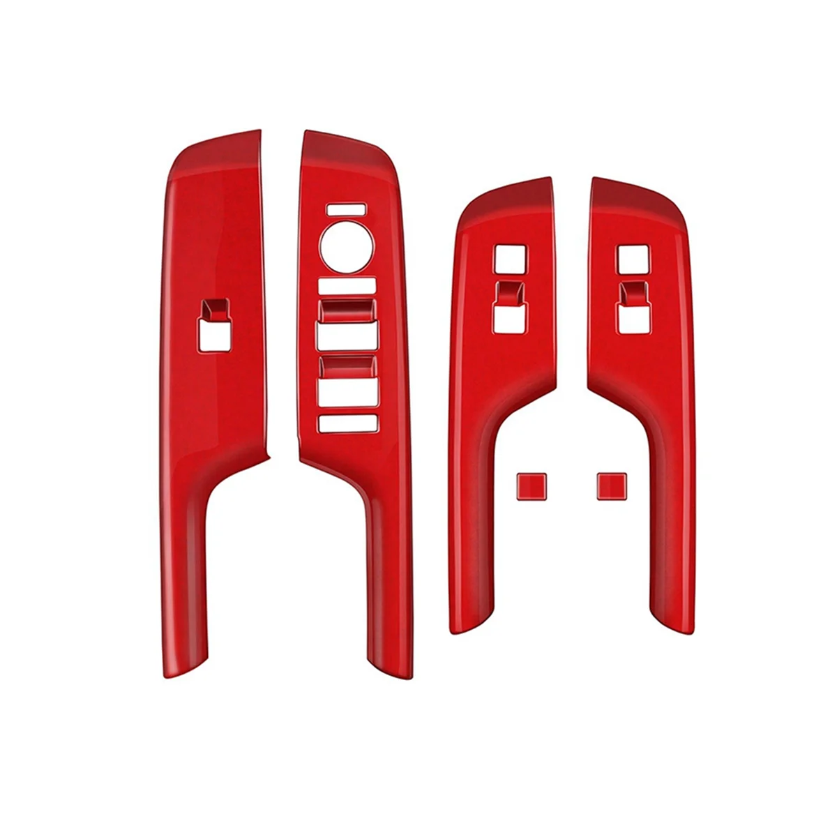 

Car Door Armrest Cover Panel for Hyundai KONA 2024+ Window Glass Lift Switch Button Trim Frame Red