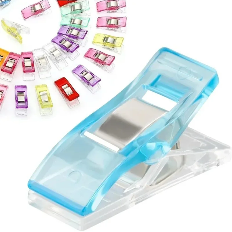 20/40 Stück Näh-Positionierclips, Mehrzweck-Farbige Kleiderfixierclips, Stickerei-Patchwork-Clips, Foto-Clips, Verschlussclips – Detail 1