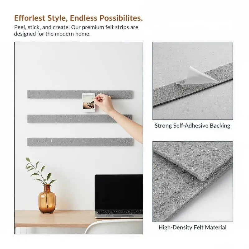 1pcs Cork Board Strips Self Adhesive Small Cork Board For Wall Desk Home Classroom Office For Paste Notes Photos Schedules