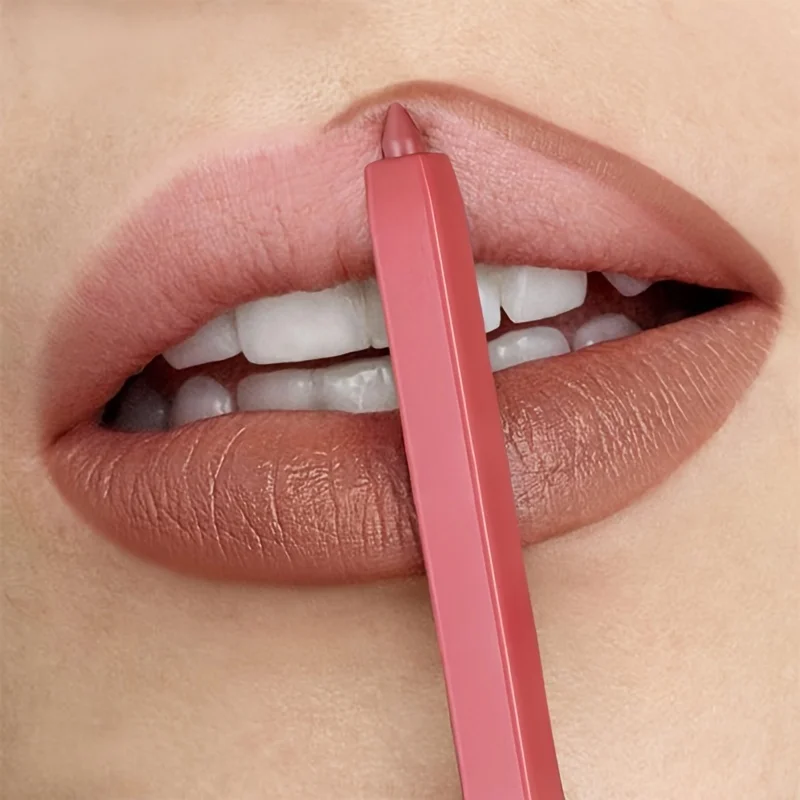 1pc Matte Lip Liner Pen, High Pigment & Waterproof, Versatile Mixed Colors, Suitable For All Skin Types