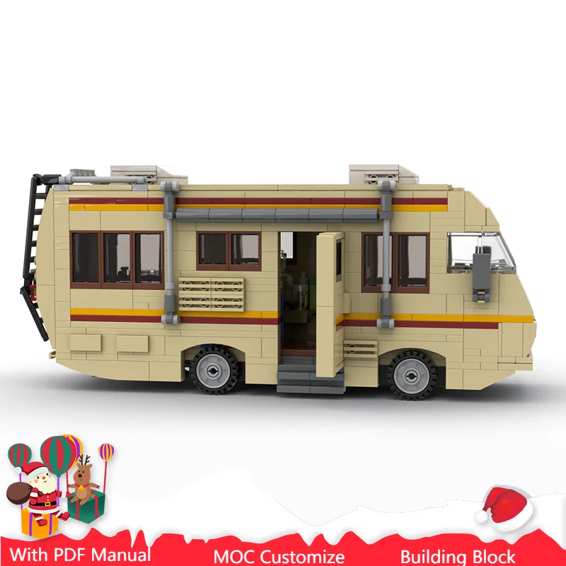 

Лидер продаж, 662 шт., модульные строительные блоки для отдыха на колесах, модель для образования детей, игрушка-дисплей «сделай сам», подарок на день рождения, Рождество