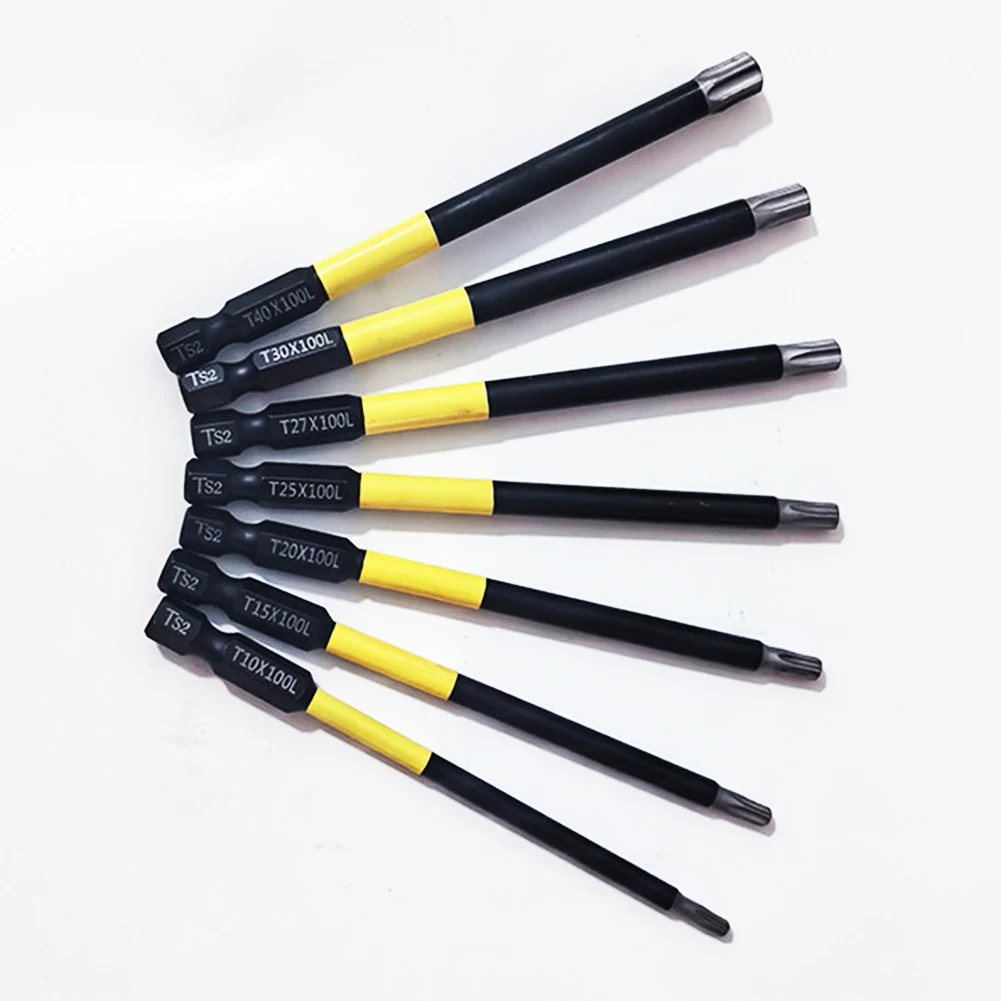 The Essential 7 Piece For durable Driver Bit Collection Featuring Strong Magnets Perfect Fit For Most Drills Available