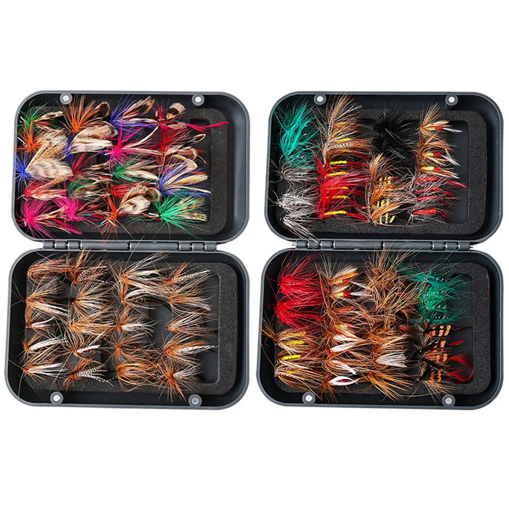  64 قطعة يطير ذبابة الصيد عدة مع FlyBox بيونيك الحشرات الذباب يطير الصيد السحر الحشرات الاصطناعية الصيد الطعوم لسمك السلمون المرقط #6