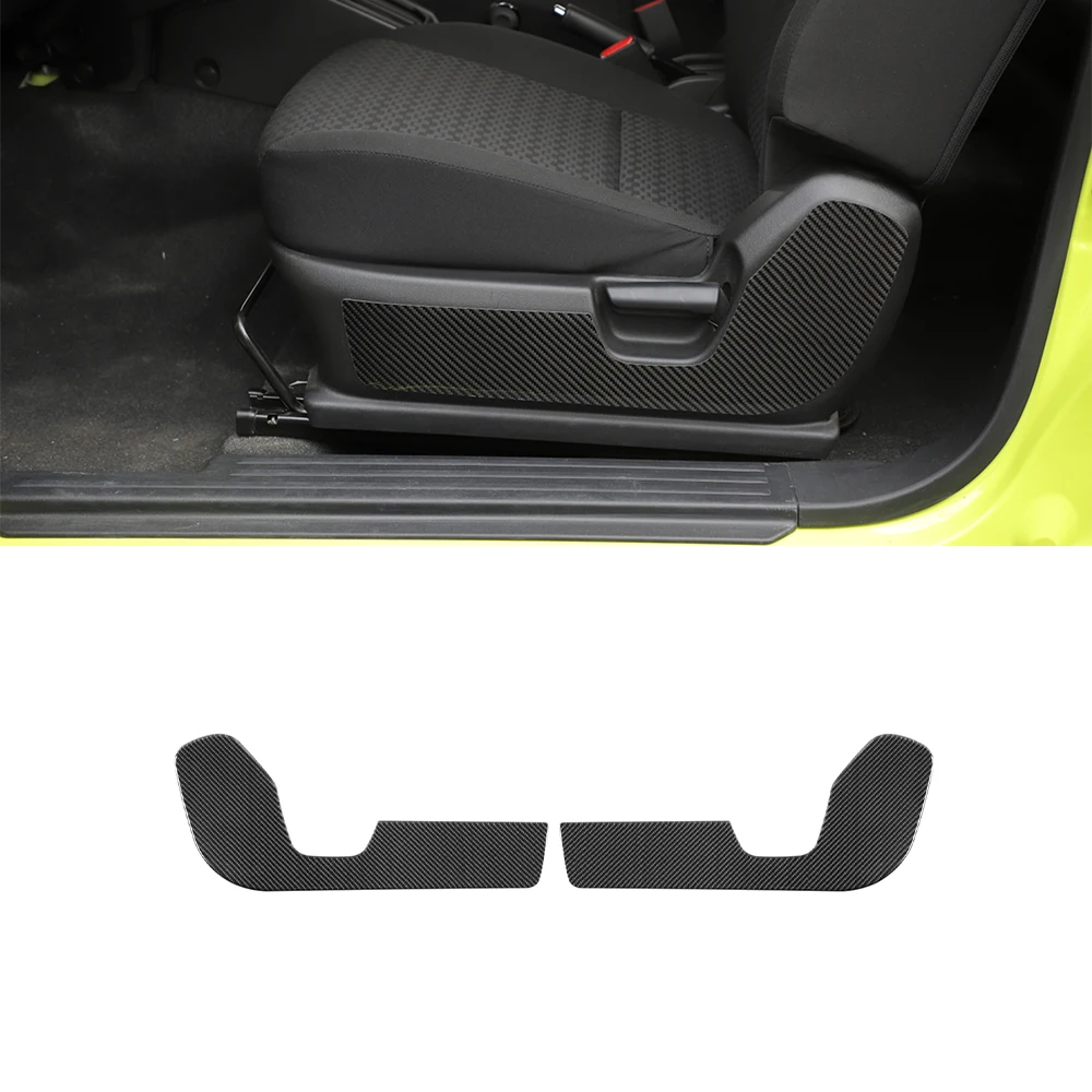 Front Seat Side Panel Decoration Cover Trim Carbon Fiber Car Interior Accessories for Suzuki Jimny JB74 2019 2020 2021 2022 2023