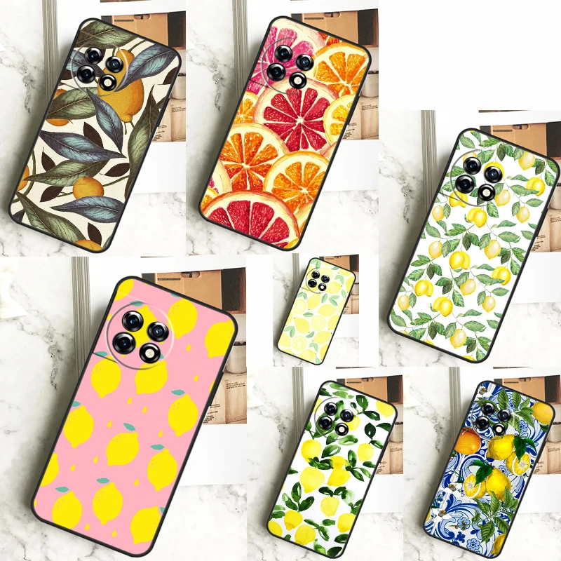 Summer Fruit Lemon Case For OnePlus 11 12 12R 9 10 Pro 10R 9R 8T 10T Nord CE 2 3 Lite 2T N10 N20 N30 CE4 Cover