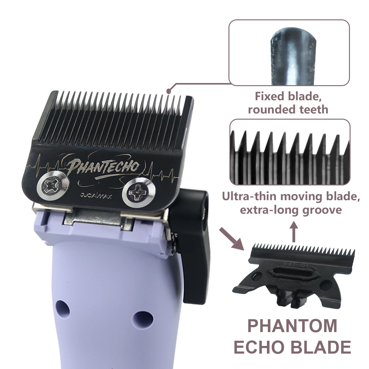 JUCAI MINICANDY JC06 Professional Hair Clipper with DLC Blade 7200RPM Brushless Motor Base Charger 3200mAh Hair Cutting Machine
