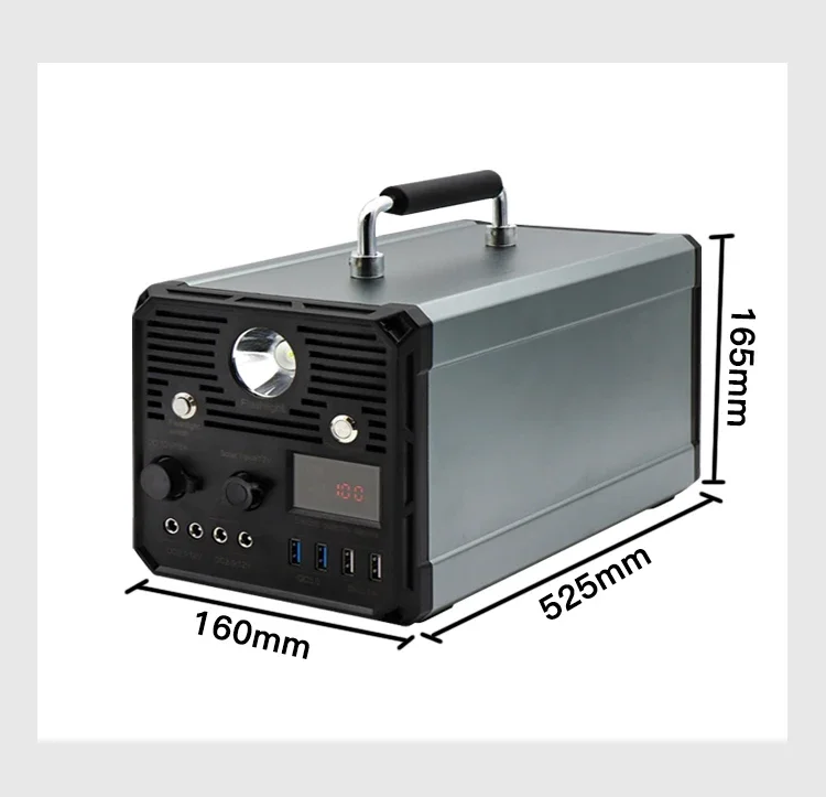 1000w Power Supply Portable solar generator 12v 40ah 480wh Charging camping 220v  portable power station