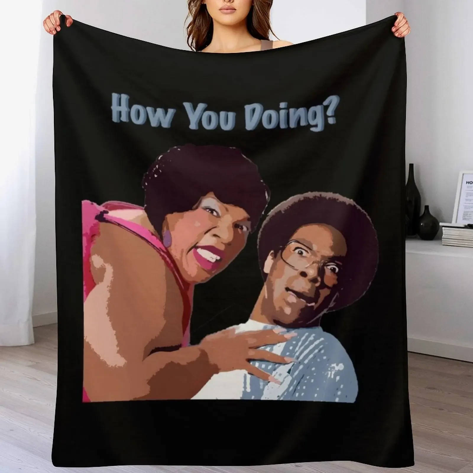 Norbit - HOW YOU DOING Classic Throw Blanket Flannel Fabric Polar Luxury Throw Moving Blankets