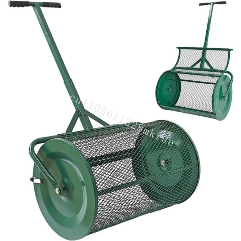 

New lightweight rolling spreader for gardening: seeding, fertilizing and lawn rolling