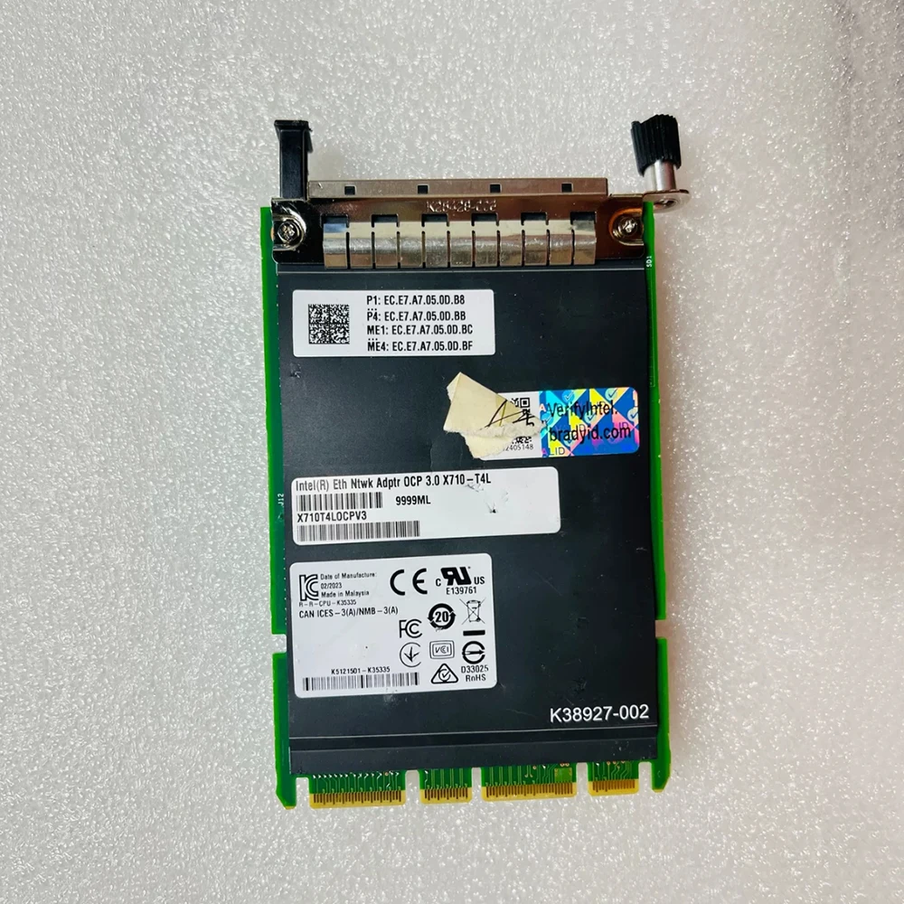 Для Intel X710-T4L X710-T4LOCPV3 RJ45 4-портовая 10-гигабитная Ethernet-карта X710T4LOCPV3