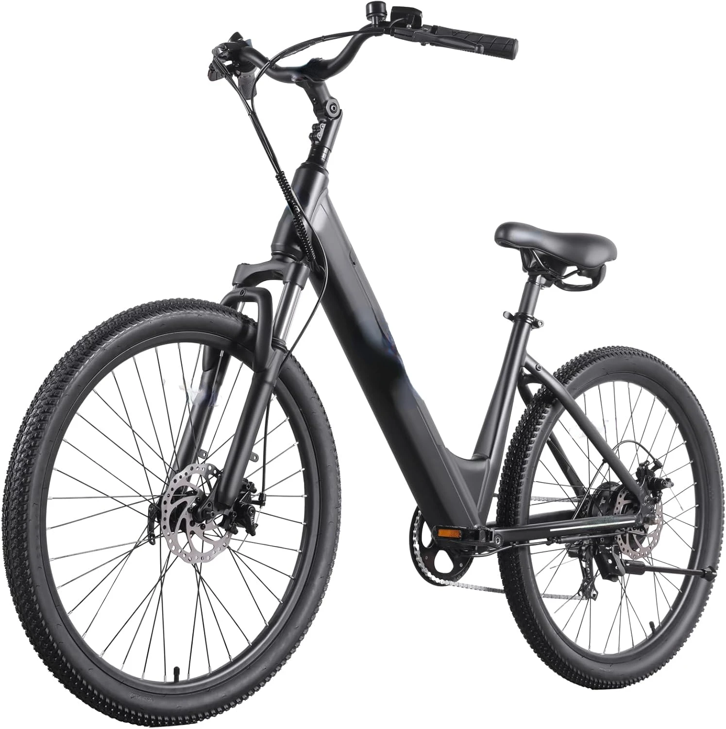 

26" Electric Bike, Max Range 30Miles(Pedal-assist1) & 15.5/20Mph Power by 250/350W, 3 Riding Modes & Adjustable Seat