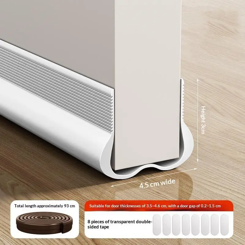 Flexible Door Bottom Sealing Strip Door Gap Soundproofing Wind And Dust Proof Weather Strip Under Door Draft Stopper Tape