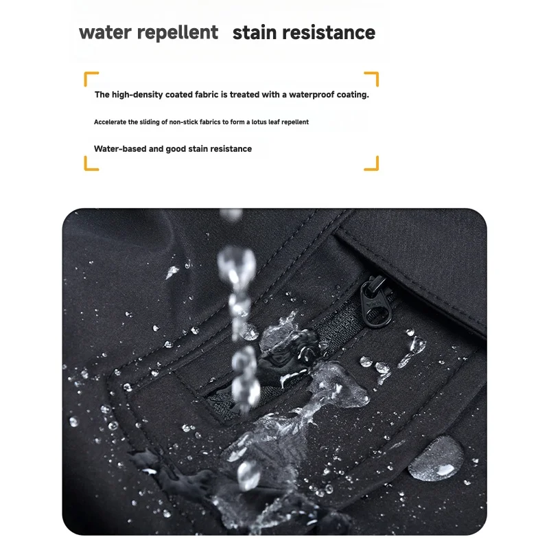Four Seasons Motorcycle Men's High Waist Riding Pants Anti-Fall Waterproof Windproof Breathable Double Layer Bike Pants