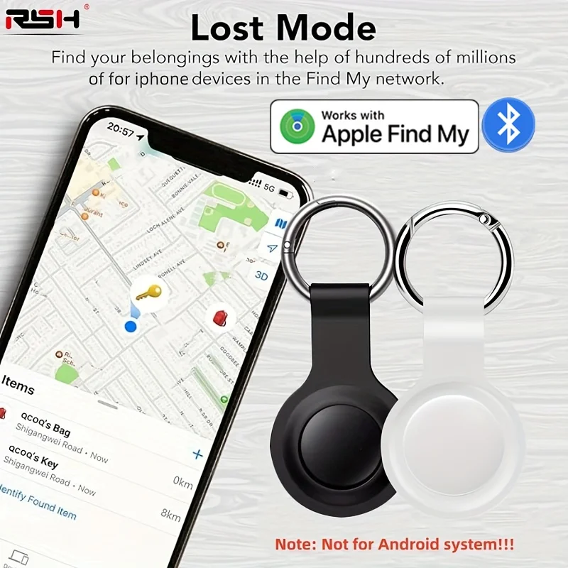 El rastreador inteligente con etiqueta de aire GPS funciona con Apple Find My Dispositivo antipérdida adecuado para la billetera del coche para mascotas con llaves