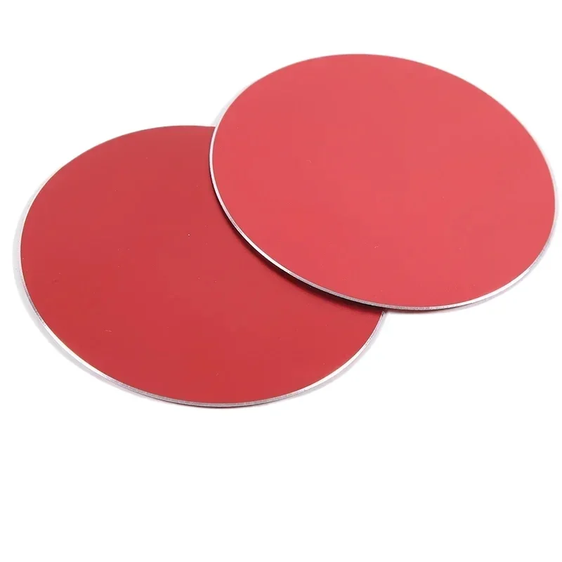 

For Porsche Taycan 2019-2025 Interior Car Accessories Aluminum Alloy Red Car Seat Round Cover Decorate Sticker