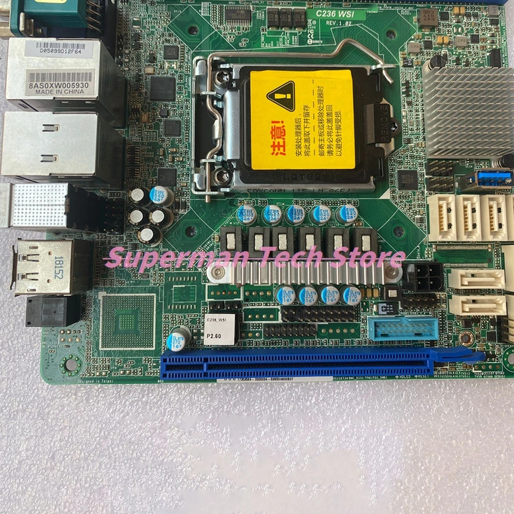 LGA1151 Slot Single CPU Workstation Motherboard E3-1200 v5/v6 Mini C236 WSI