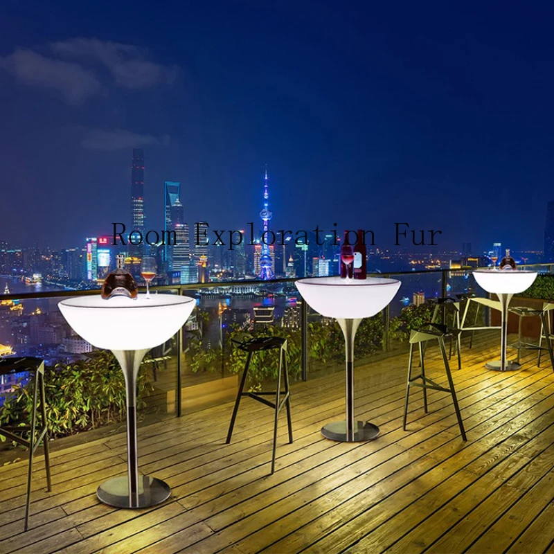 Nightclub Round Bar Tables Modern Party Side Outdoor Cocktail Bar Tables Reception Counter Stehtisch Commercial Furniture SR50BT