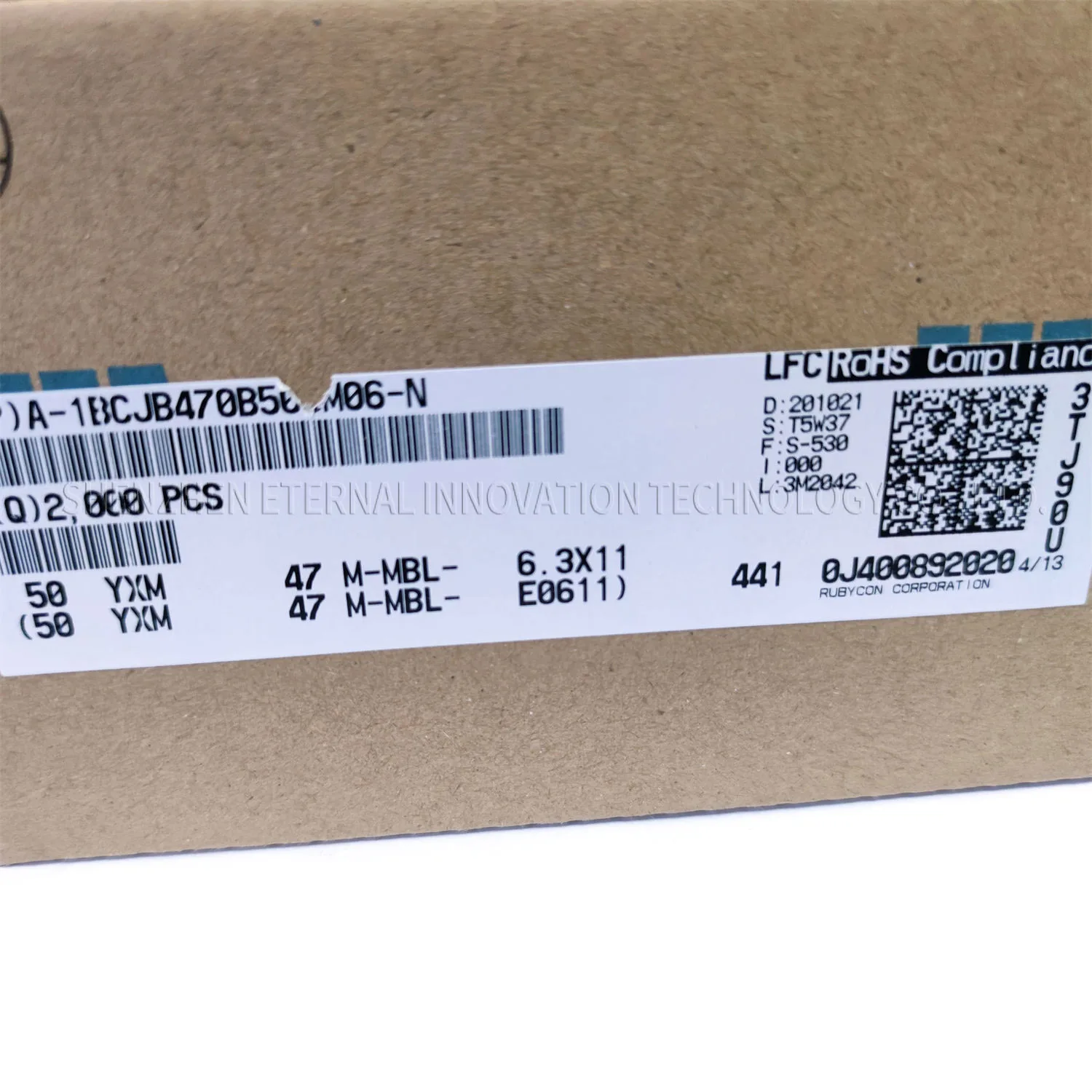 200 قطعة 50V47UF YXM 6.3X11 الأصلي الجديد روبيكون الألومنيوم مكثفات كهربائية حياة طويلة مقاومة منخفضة